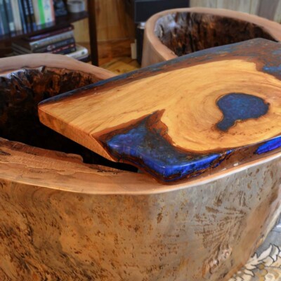 Sycamore with Pecan Top