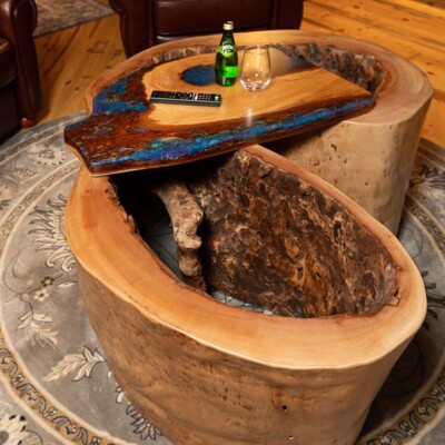 Sycamore with Pecan Top